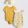 0–18 Monate | 2er-Pack Bodys und Sonnenhut – Set für Neugeborene 0–18 Monate | 2er-Pack Bodys und Sonnenhut – Set für Neugeborene