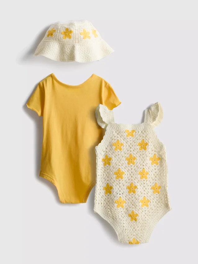 0–18 Monate | 2er-Pack Bodys und Sonnenhut – Set für Neugeborene 0–18 Monate | 2er-Pack Bodys und Sonnenhut – Set für Neugeborene