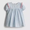 0–18 Monate | Gestreiftes Seersucker-Kleid für Neugeborene 0–18 Monate | Gestreiftes Seersucker-Kleid für Neugeborene