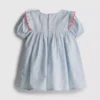 0–18 Monate | Gestreiftes Seersucker-Kleid für Neugeborene 0–18 Monate | Gestreiftes Seersucker-Kleid für Neugeborene