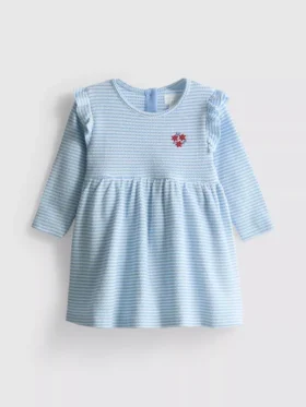0–18 Monate | Rüschen-Smock-Kleid für Neugeborene