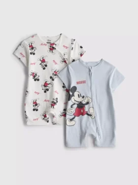 0–24 Monate | 2er-Pack Disney-Mickey-Mouse-Strampler