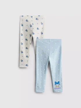 0–36 Monate | 2er-Pack Daisy-Duck-Leggings
