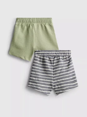 0–36 Monate | 2er-Pack strukturierte Shorts