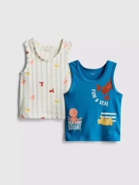 0–36 Monate | 2er-Pack Tank-Tops mit Meeresmotiven