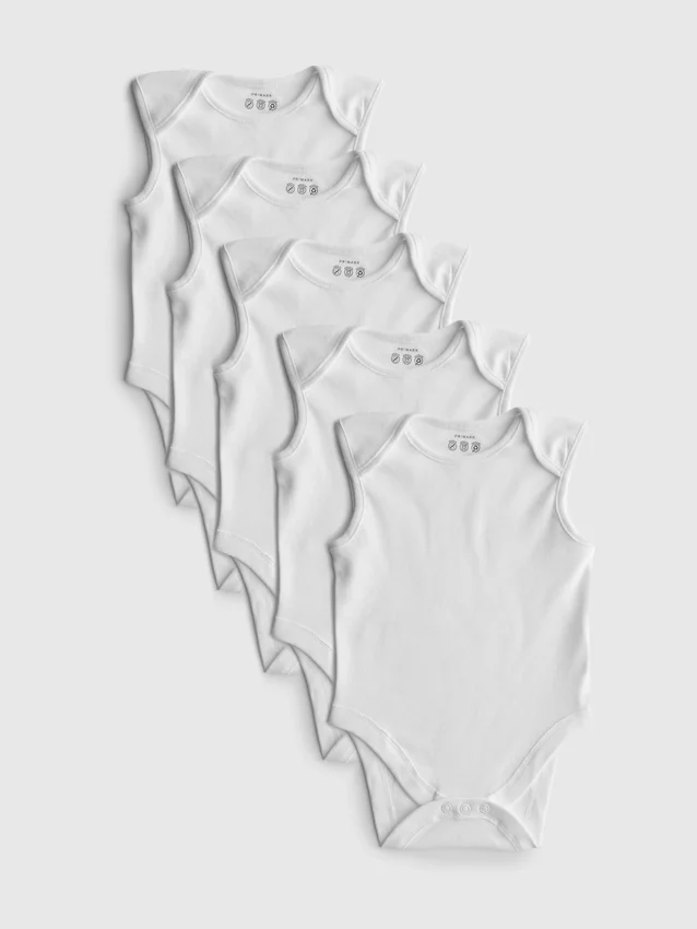 0–36 Monate | 5er-Pack ärmellose Bodys 0–36 Monate | 5er-Pack ärmellose Bodys