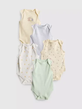 0–36 Monate | 5er-Pack ärmellose Bodys