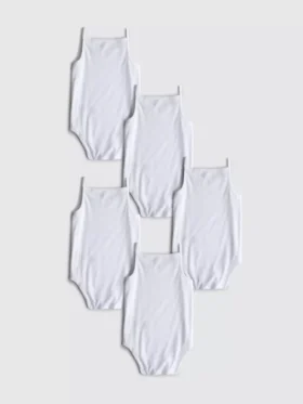 0–36 Monate | 5er-Pack ärmellose Strampler mit Trägern