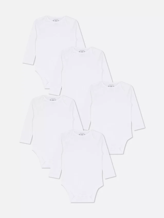 0–36 Monate | 5er-Pack unverzichtbare Langarm-Bodys 0–36 Monate | 5er-Pack unverzichtbare Langarm-Bodys