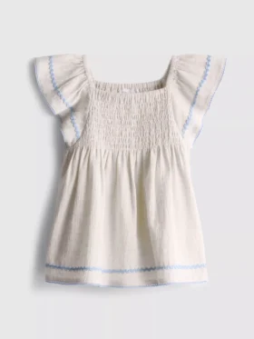 0–36 Monate | Bluse mit Zackenlitze
