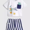 0–36 Monate | Disney-Set aus boxy Hemd und Shorts mit Donald-Duck-Motiv 0–36 Monate | Disney-Set aus boxy Hemd und Shorts mit Donald-Duck-Motiv