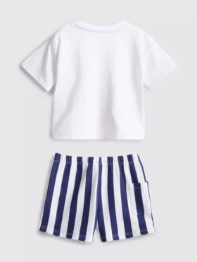 0–36 Monate | Disney-Set aus boxy Hemd und Shorts mit Donald-Duck-Motiv