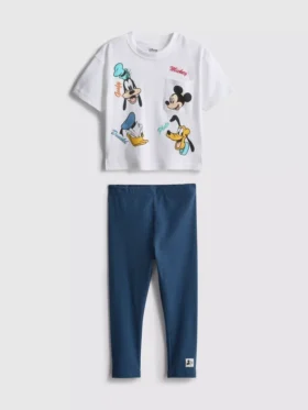 0–36 Monate | Disney-Set aus Hemd und Leggings mit Mickey Mouse und Freunden