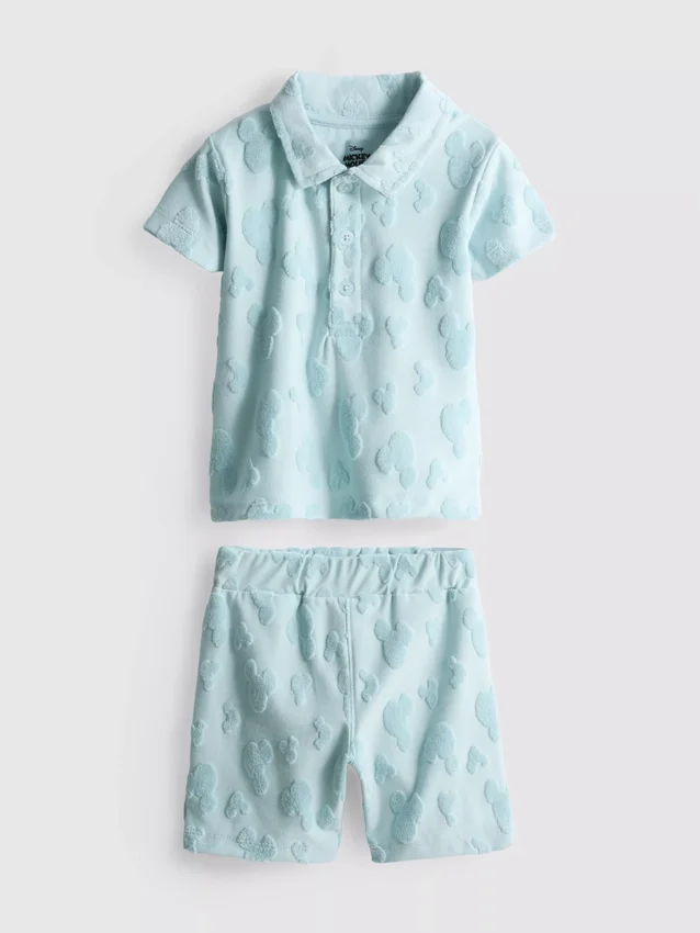 0–36 Monate | Disney-Set aus Mickey-Mouse-Frottee-Hemd und Shorts 0–36 Monate | Disney-Set aus Mickey-Mouse-Frottee-Hemd und Shorts
