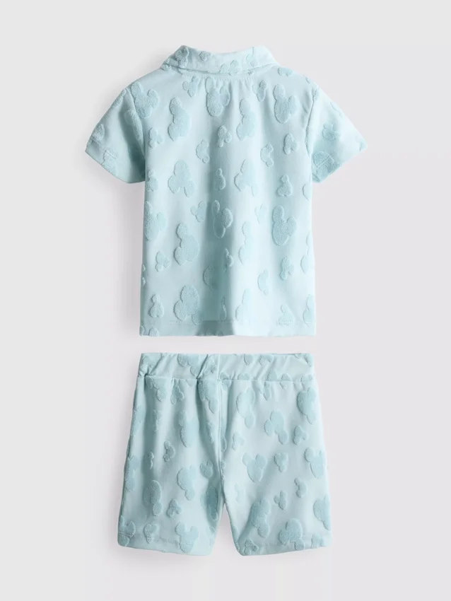 0–36 Monate | Disney-Set aus Mickey-Mouse-Frottee-Hemd und Shorts 0–36 Monate | Disney-Set aus Mickey-Mouse-Frottee-Hemd und Shorts
