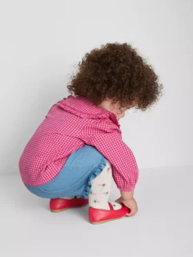 0–36 Monate | Set aus Bluse mit Kragen und Shorts mit Rüschen