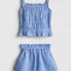 0–36 Monate | Set aus gerafftem Oberteil und Shorts 0–36 Monate | Set aus gerafftem Oberteil und Shorts