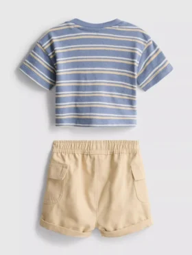 0–36 Monate | Set aus T-Shirt und Cargoshorts