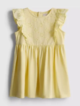 0–36 Monate | Smockkleid mit Broderie-Anglaise-Stickerei