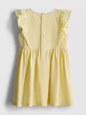 0–36 Monate | Smockkleid mit Broderie-Anglaise-Stickerei