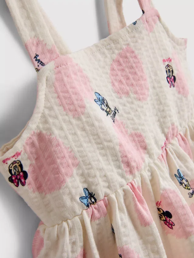 0–36 Monate | Strukturiertes Smock-Kleid mit Minnie Mouse und Daisy Duck von Disney 0–36 Monate | Strukturiertes Smock-Kleid mit Minnie Mouse und Daisy Duck von Disney