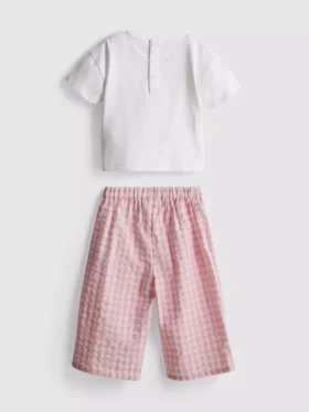 0–36 Monate | T-Shirt- und Hosen-Set mit Herztasche