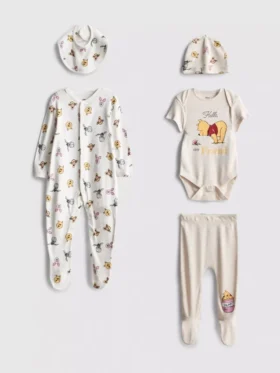 0–9 Monate | 5-teiliges Disney-Winnie-Puuh-Starter-Set für Neugeborene