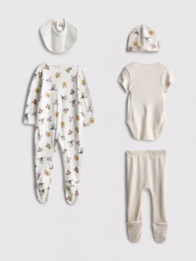 0–9 Monate | 5-teiliges Disney-Winnie-Puuh-Starter-Set für Neugeborene