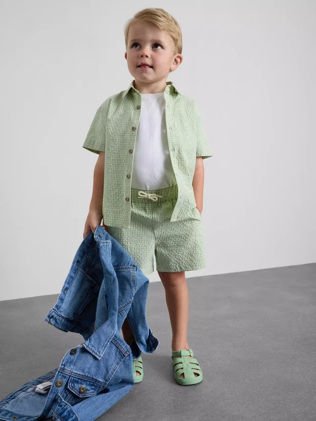 1,5–12 Jahre | Stacey-Solomon-Set aus kariertem Hemd und Shorts 1,5–12 Jahre | Stacey-Solomon-Set aus kariertem Hemd und Shorts