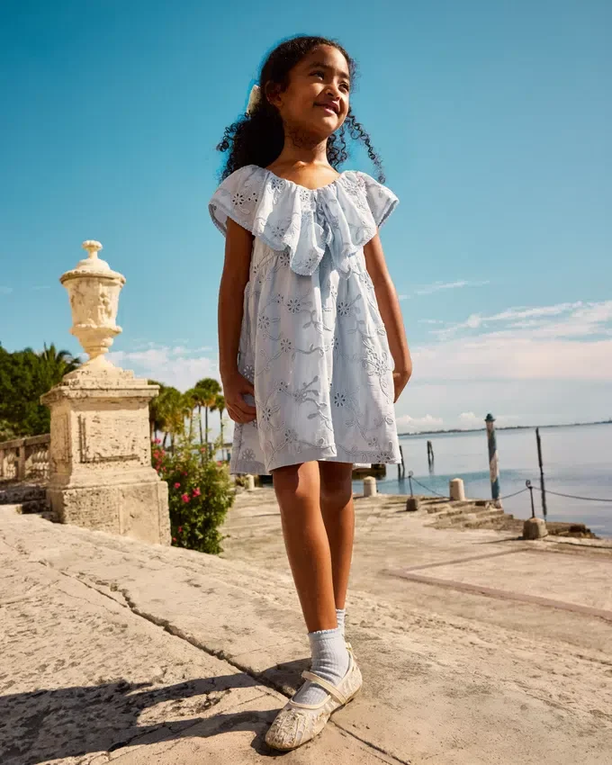 1,5–12 Jahre | „The Edit“ – Smockkleid mit Blumenstickerei 1,5–12 Jahre | „The Edit“ – Smockkleid mit Blumenstickerei