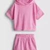 1,5–7 Jahre | Set aus Frottee-Kapuzenpullover und Shorts 1,5–7 Jahre | Set aus Frottee-Kapuzenpullover und Shorts
