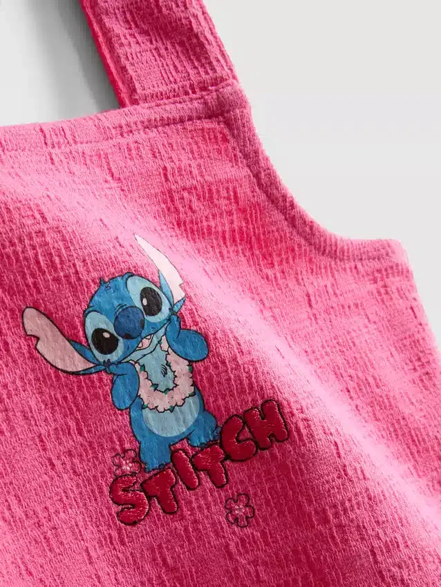 1,5–8 Jahre | Disney-Set aus Oberteil und Hose mit Stitch-Motiv und Zackenlitze 1,5–8 Jahre | Disney-Set aus Oberteil und Hose mit Stitch-Motiv und Zackenlitze