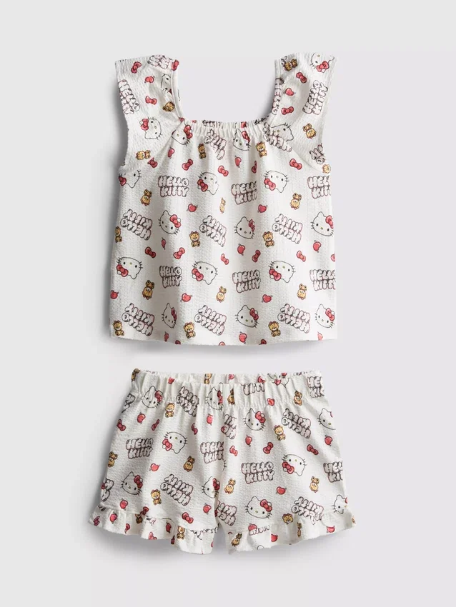 1,5–8 Jahre | Hello Kitty-Set aus Bluse und Shorts 1,5–8 Jahre | Hello Kitty-Set aus Bluse und Shorts