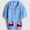 1,5–8 Jahre | Hello Kitty-Strickjacke mit Kragen und kurzen Shorts 1,5–8 Jahre | Hello Kitty-Strickjacke mit Kragen und kurzen Shorts
