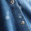 1,5–8 Jahre | Ärmelloses Jeanskleid mit Kragen und Blumenmuster 1,5–8 Jahre | Ärmelloses Jeanskleid mit Kragen und Blumenmuster