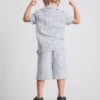 1,5–8 Jahre | Set aus gestreiftem Strickhemd und Shorts 1,5–8 Jahre | Set aus gestreiftem Strickhemd und Shorts