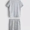 1,5–8 Jahre | Set aus gestreiftem Strickhemd und Shorts 1,5–8 Jahre | Set aus gestreiftem Strickhemd und Shorts