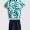 1,5–8 Jahre | Set aus Hemd und Shorts aus Slub-Baumwolle 1,5–8 Jahre | Set aus Hemd und Shorts aus Slub-Baumwolle
