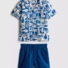 1,5–8 Jahre | Set aus Hemd und Shorts aus Slub-Baumwolle 1,5–8 Jahre | Set aus Hemd und Shorts aus Slub-Baumwolle