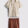 1,5–8 Jahre | Set aus Hemd und Shorts aus Slub-Baumwolle 1,5–8 Jahre | Set aus Hemd und Shorts aus Slub-Baumwolle