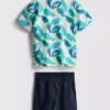1,5–8 Jahre | Set aus Hemd und Shorts aus Slub-Baumwolle 1,5–8 Jahre | Set aus Hemd und Shorts aus Slub-Baumwolle
