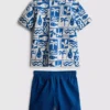 1,5–8 Jahre | Set aus Hemd und Shorts aus Slub-Baumwolle 1,5–8 Jahre | Set aus Hemd und Shorts aus Slub-Baumwolle