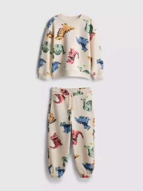 1,5–8 Jahre | Set aus Sweatshirt und Jogginghose mit Dinosaurier-Motiv
