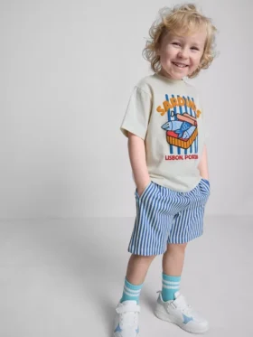 1,5–8 Jahre | Set aus T-Shirt und Shorts mit Sardinen-Motiv