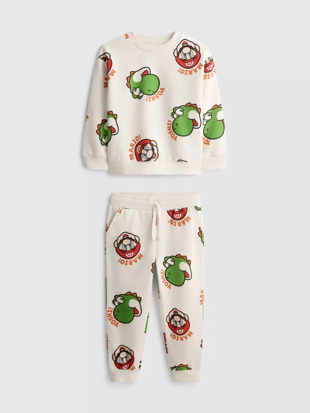 1,5–8 Jahre | „Super Mario World“-Set aus Sweatshirt und Jogginghose 1,5–8 Jahre | „Super Mario World“-Set aus Sweatshirt und Jogginghose