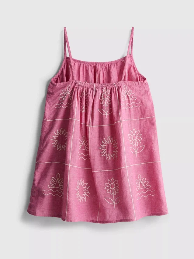 1,5–9 Jahre | Besticktes Chambray-Trägerkleid 1,5–9 Jahre | Besticktes Chambray-Trägerkleid