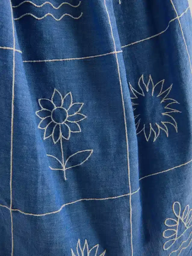1,5–9 Jahre | Besticktes Chambray-Trägerkleid 1,5–9 Jahre | Besticktes Chambray-Trägerkleid