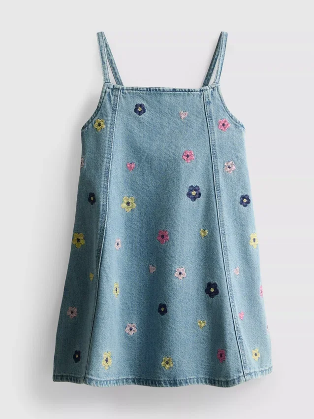 1,5–9 Jahre | besticktes Jeans-Kleid 1,5–9 Jahre | besticktes Jeans-Kleid