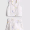 1,5–9 Jahre | Besticktes Set aus ärmellosem Hemd und Shorts 1,5–9 Jahre | Besticktes Set aus ärmellosem Hemd und Shorts