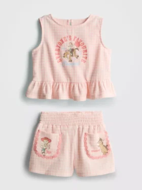 1,5–9 Jahre | Disney-Pixar „Toy Story“-Set aus Peplum-Oberteil und Shorts